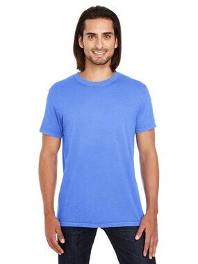 Threadfast Men's Pigment-Dye Short-Sleeve Blue Violet T-Shirt